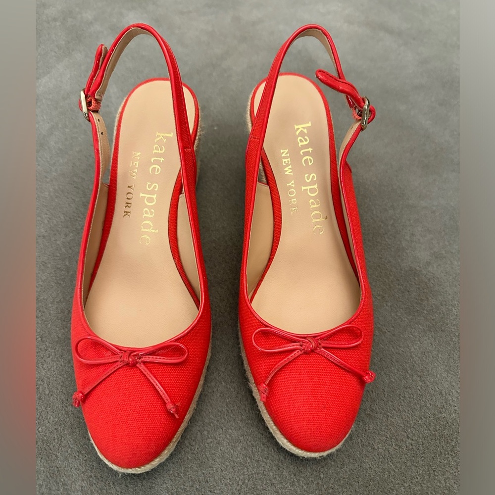 Kate Spade Panama Nights sling back wedges